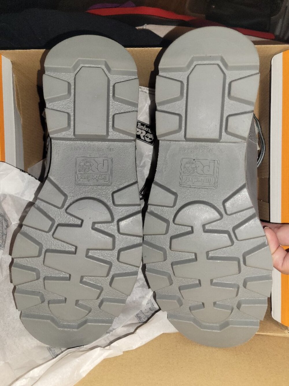 NIB Timberland PRO Sawhorse 6" Composite Toe Work Boots Gray Men's 7.5 - Picture 9 of 9